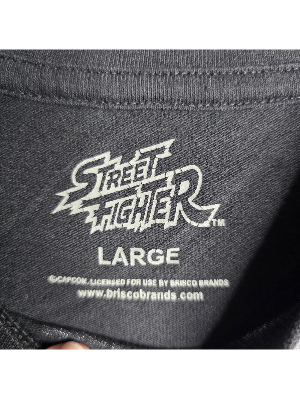Street Fighter T-Shirt Mens Size L Black Short Sleeve Video Game Capcom - Picture 3 of 6